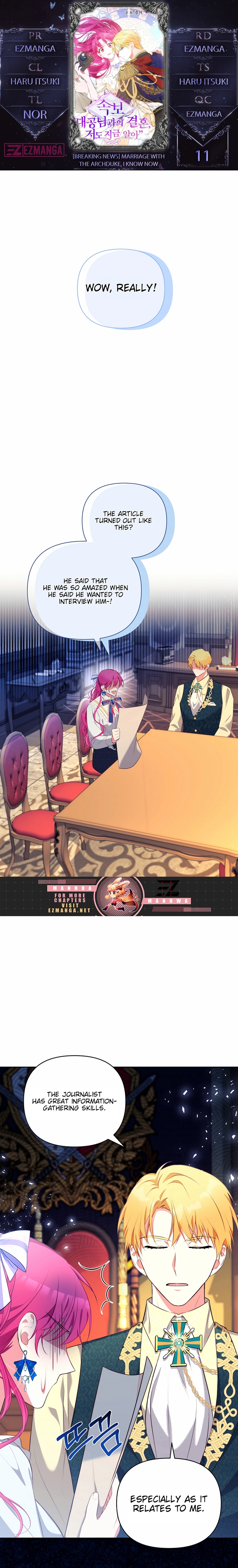 Marriage with the Archduke, I Know Now Chapter 11 - page 1